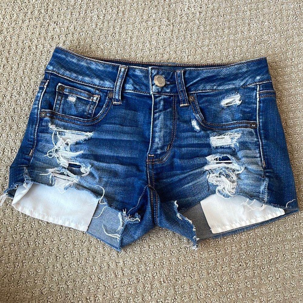 American Eagle denim jean shorts 2